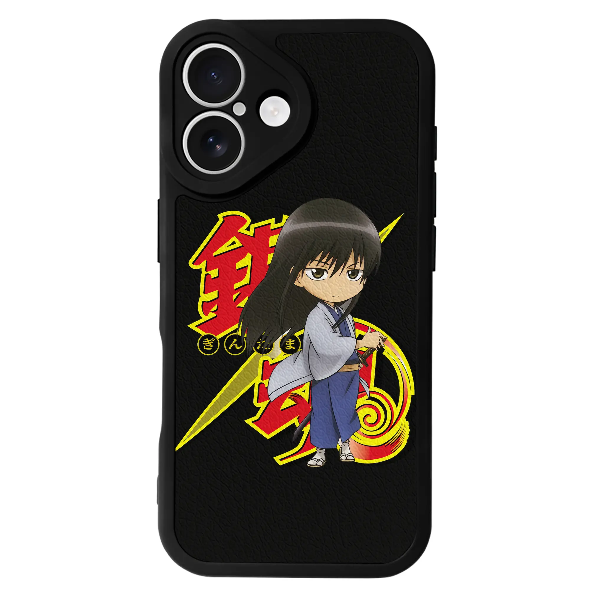 銀魂 グッズ 桂 小太郎 - IPhone 16シリーズ対応 ・ シリコンスマホケース ・ レザー調 ・ 高精度フィット ・ 耐衝撃 ・ ワイヤレス充電対応 ・ 精密カット